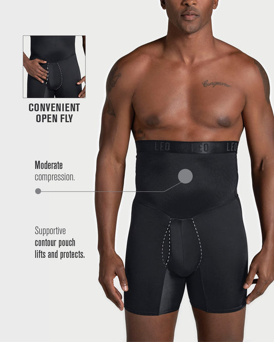 HIGH WAIST STOMACH SHAPER WITH BOXER BRIEF