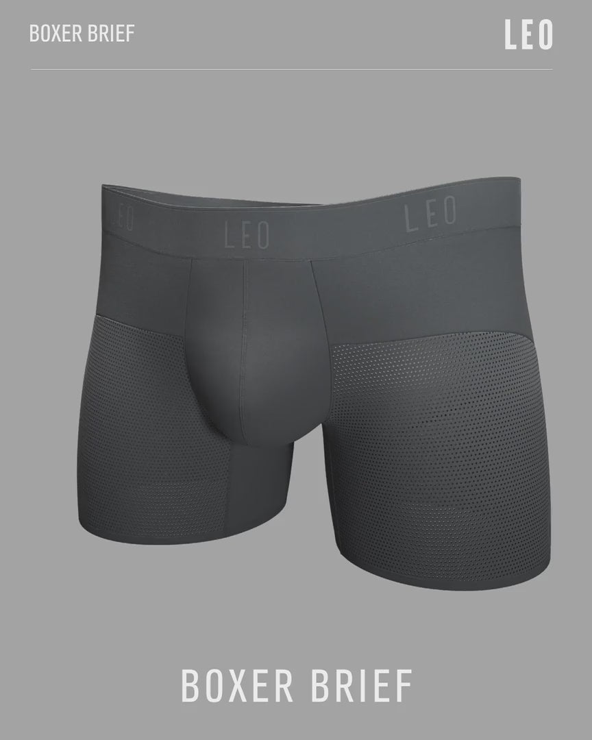 HIGH-TECH MESH BOXER BRIEF WITH ERGONOMIC POUCH