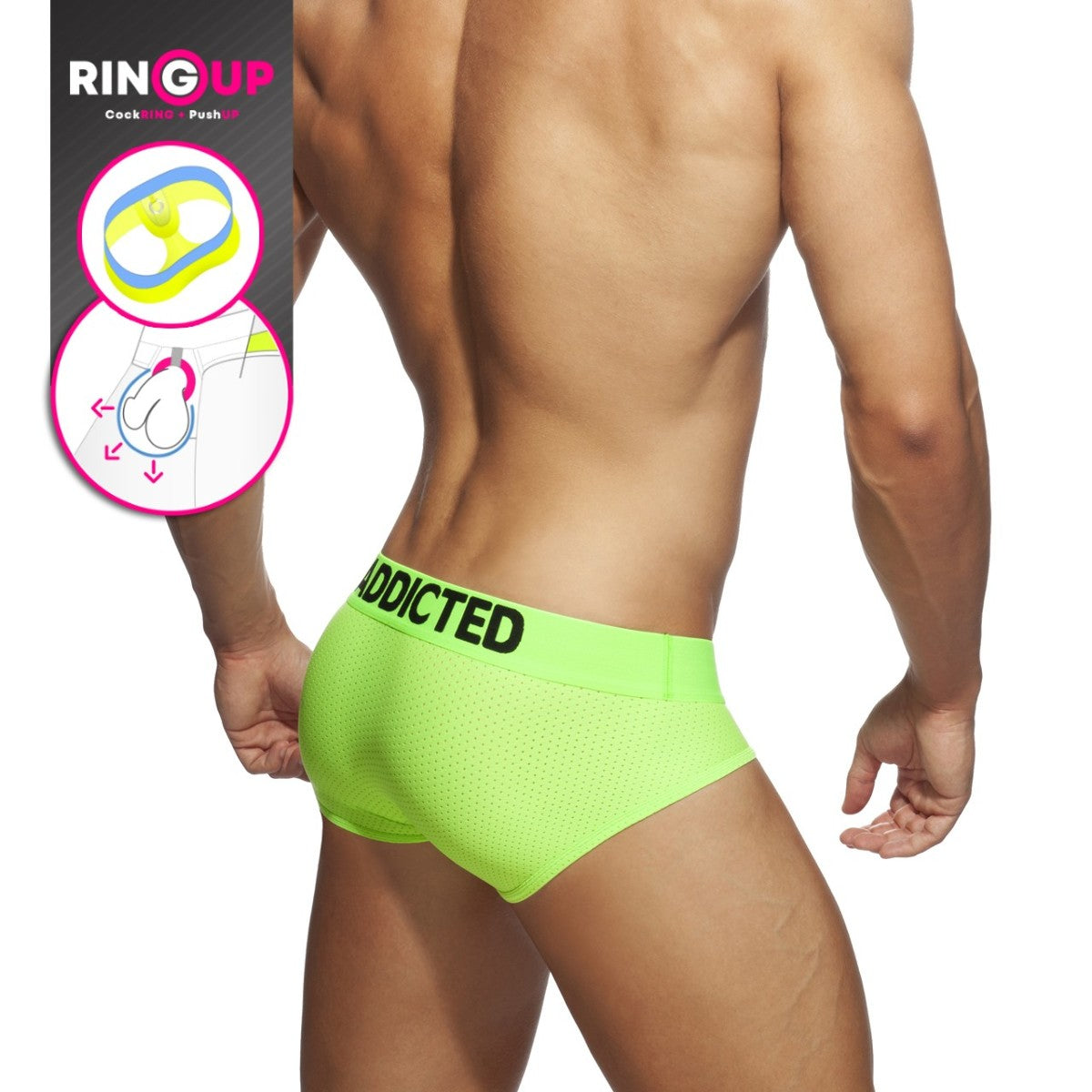 RING UP NEON MESH BRIEF