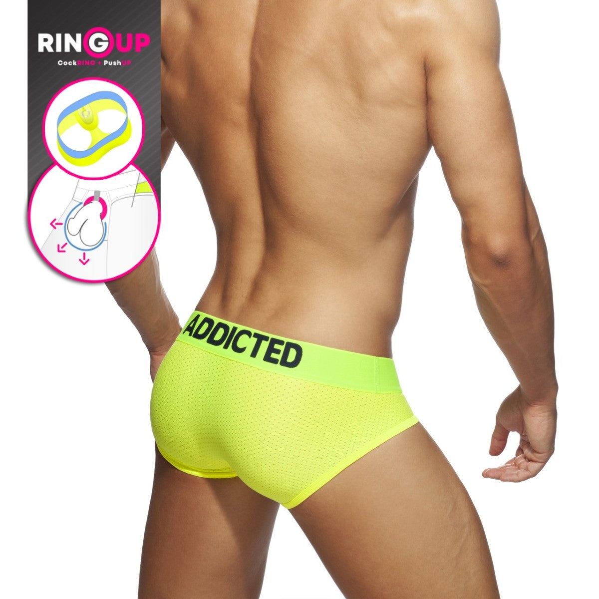 RING UP NEON MESH BRIEF