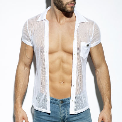 MESH SHORT SLEEVES SHIRT