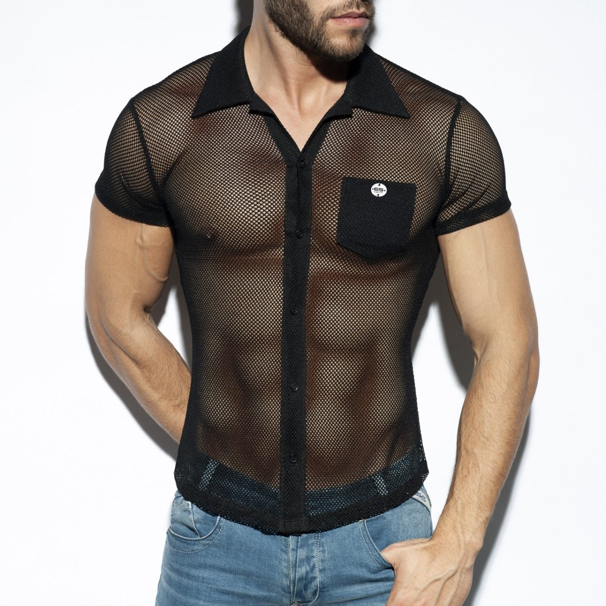 MESH SHORT SLEEVES SHIRT